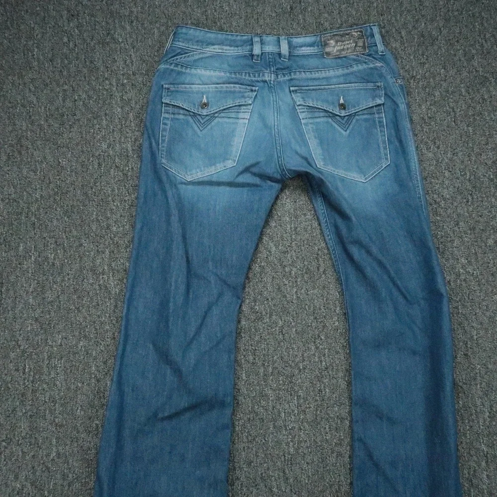 Diesel Jeans Mens 31x30 Blue Ruky Bootcut 5 Pocket Medium Wash Denim